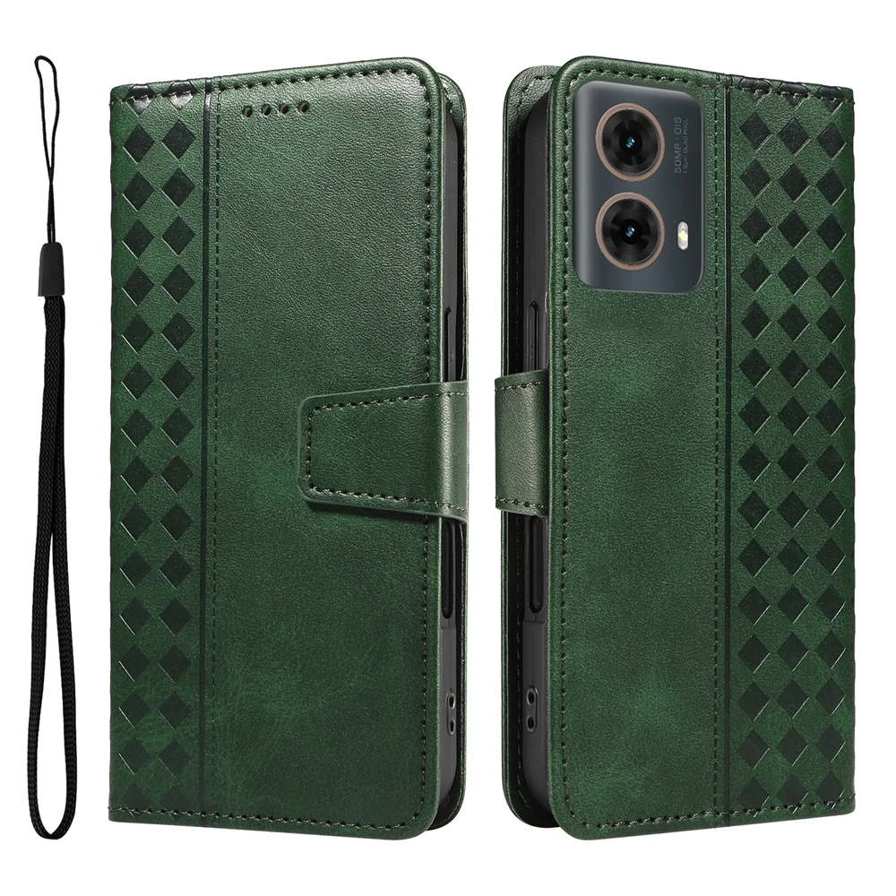 Premium Magnetic Leather Flip Wallet Case - Sleek and Durable Design