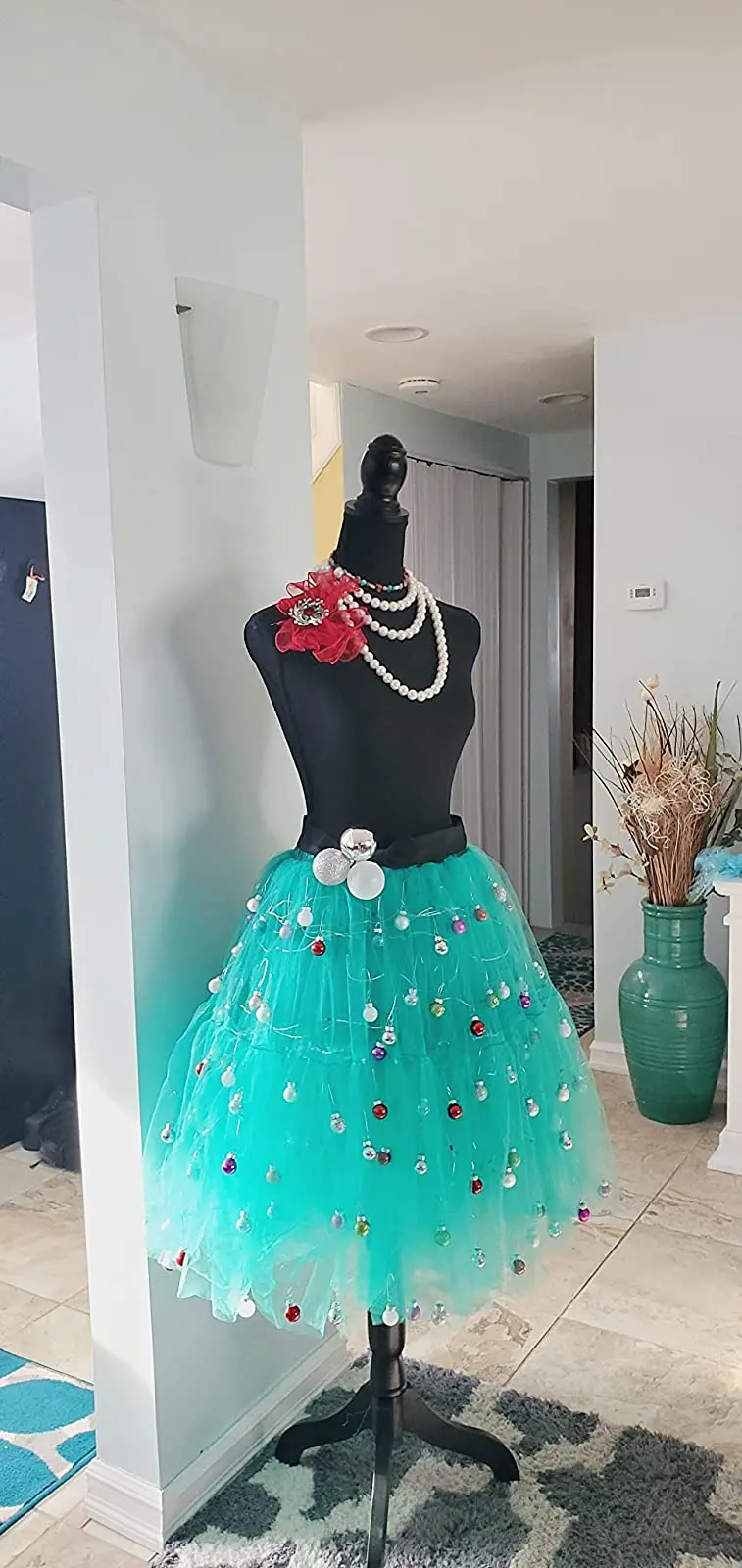 BABYONLINE Fluffy Petticoat Knee Length Underskirt with Layers Tutu Tulle Adult Bridal Midi Skirt Elastic Waist for Women Prom images - 6