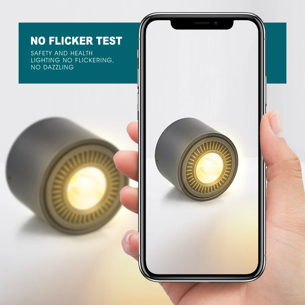 표면 장착 LED 통 AC110V/220V 천장 조명 회전식 COB 스포트라이트 5W 7W 10W 110V220V 실내 홈 장식