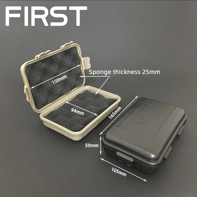 Small Waterproof Box Survival Storage Kit Shockproof Sealed