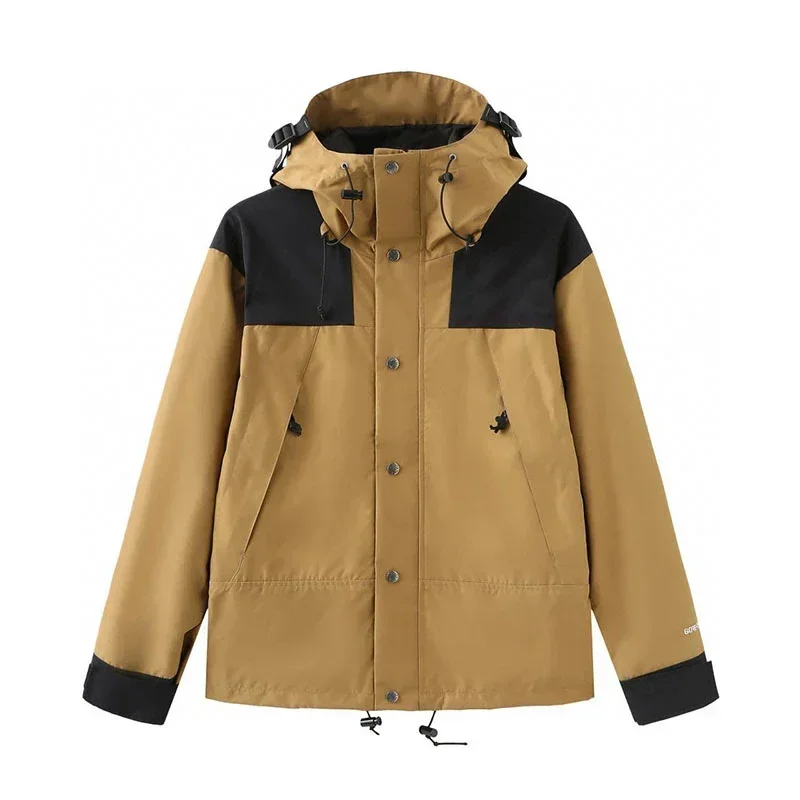American TNF Classic 1990 Outdoor Stormsuit Loose And Wind Resistant Men's Hooded Jacket Women's Mountaineering Sweater 2