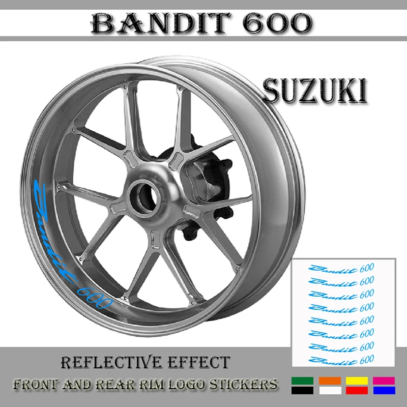 Motorcycle wheel stickers decorative decals reflective waterproof trend frame decals for SUZUKI GSF BANDIT 600 Bandit600