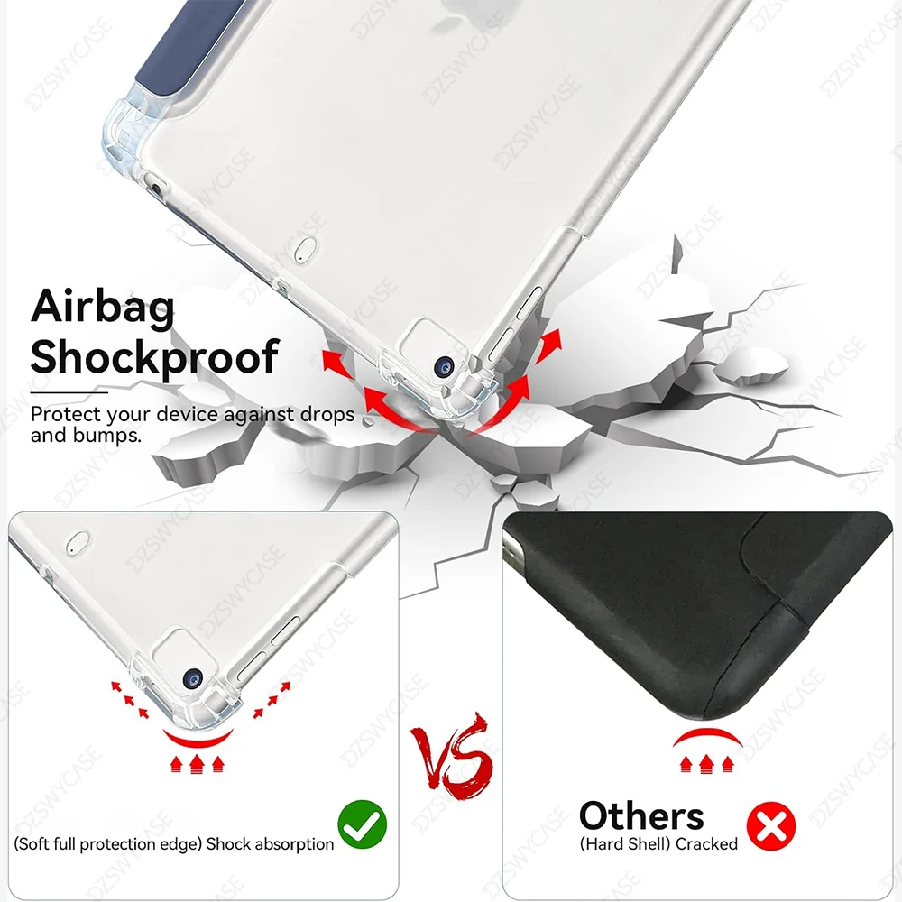 Case for iPad Mini 5/4th Gen 7.9 Inch with Stylus Holder, Slim Lightweight Protective with Soft Translucent Frosted TPU Cover — view 4