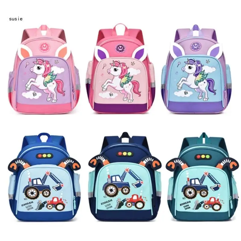 

X7YA Lightweight Backpack Kid Bag School Bag Splashproof Shoulder Bag School Supplies