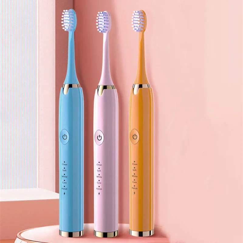 Powerful Ultrasonic Sonic Electric Toothbrush USB Charge Rechargeable