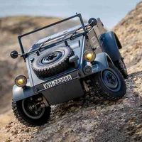 FMS RC Car 1:12 Type82 Kubelwagen Electric Model Four-Wheel Drive Variable Speed Retro Vehicle WWII Kids Adult Toys Gift 1/12 2
