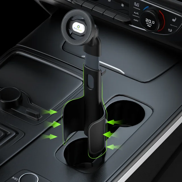 2 In 1 Height-adjustable Car Cup Mount Holder 360° Rotation Extra-strong Magnetic Car Phone Holder For Iphone17/16 Samsung S26 1