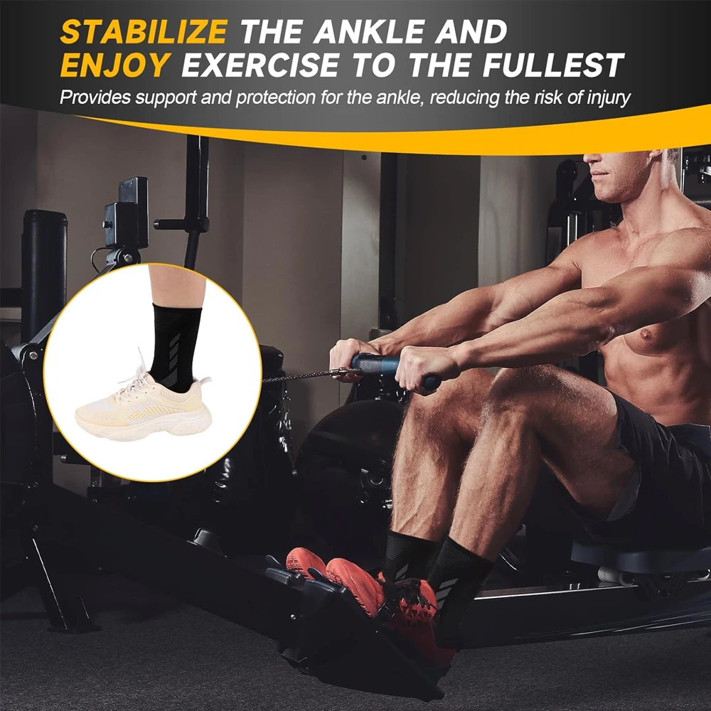 1PCS Ankle Brace for Pain Relief, Compression Ankle Sleeves Set. Support Stabilizer for Running, Basketball, Football