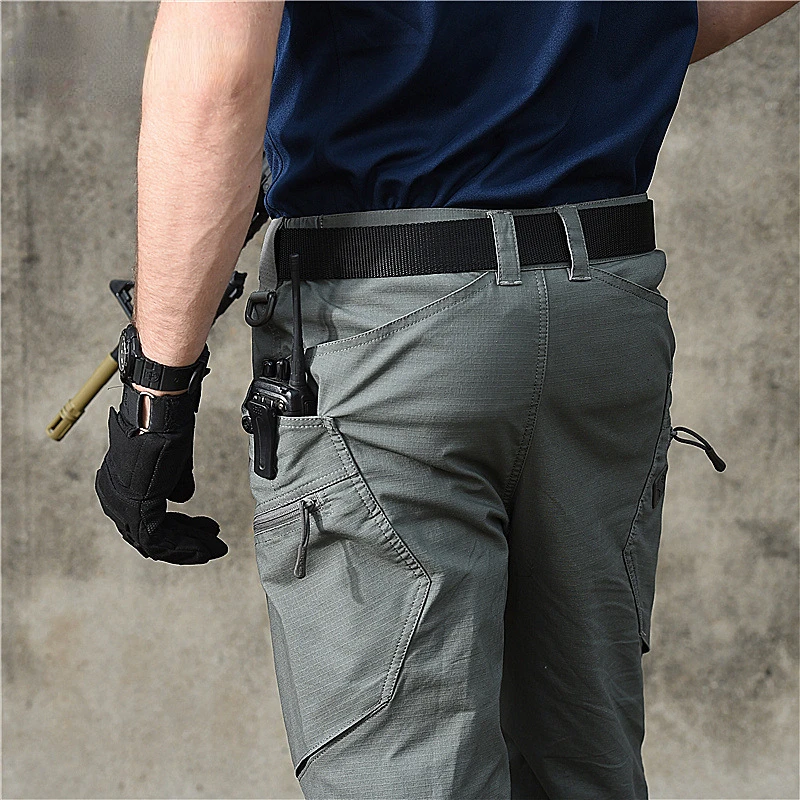 

Tactical Pants Men's Slim Fit Military Fan Training Pants Waterproof Spring and Autumn Outdoor Charge Pants