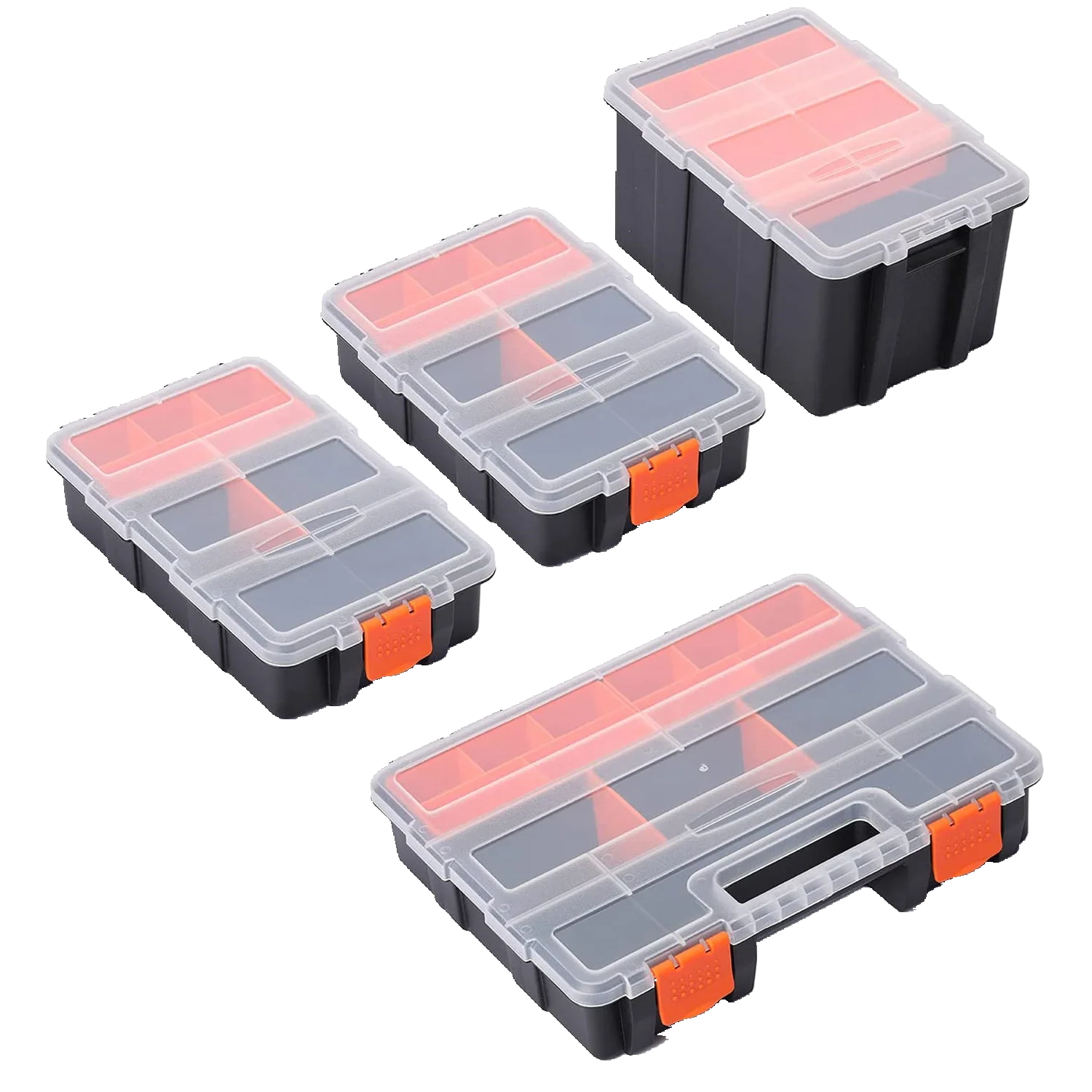 Double-side Storage Toolbox Plastic Portable Parts Box Screw Organizer  Multi-grid Parts Toolbox Hardware Tool Storage Case - AliExpress