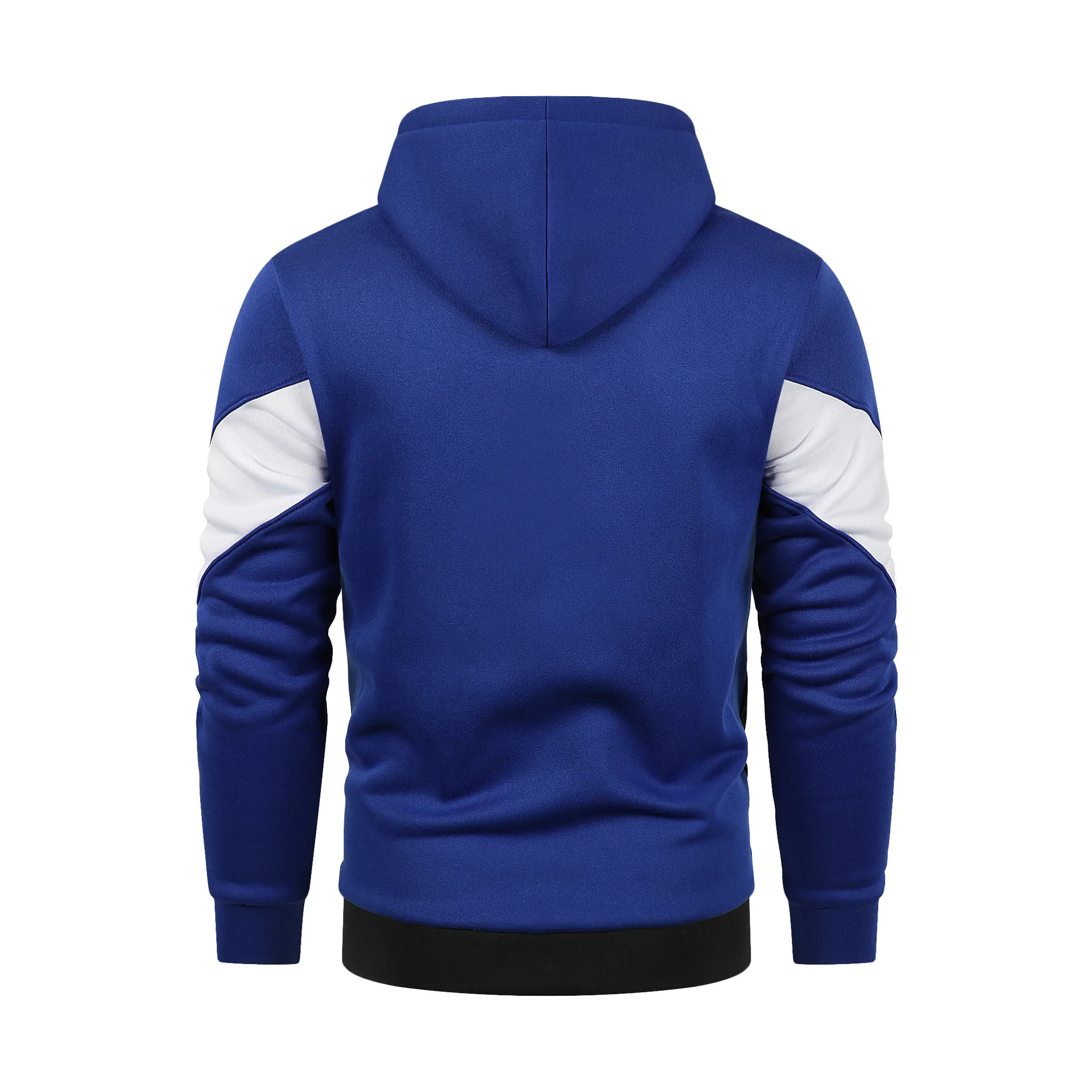 Spring and Autumn Men's and Women's Fashion Zipper Splicing Hoodie Hoodie Outdoor Sports Leisure Loose Simple Coat