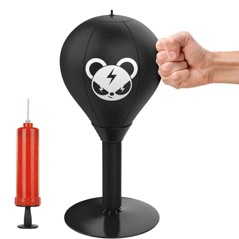 Sacco Da Boxe Mini Sacco Da Boxe Con Molle Di Supporto Ventosa Da Scrivania Punch Ball Strumento Per Alleviare Lo Stress Per Impieghi Gravosi Per Tavo