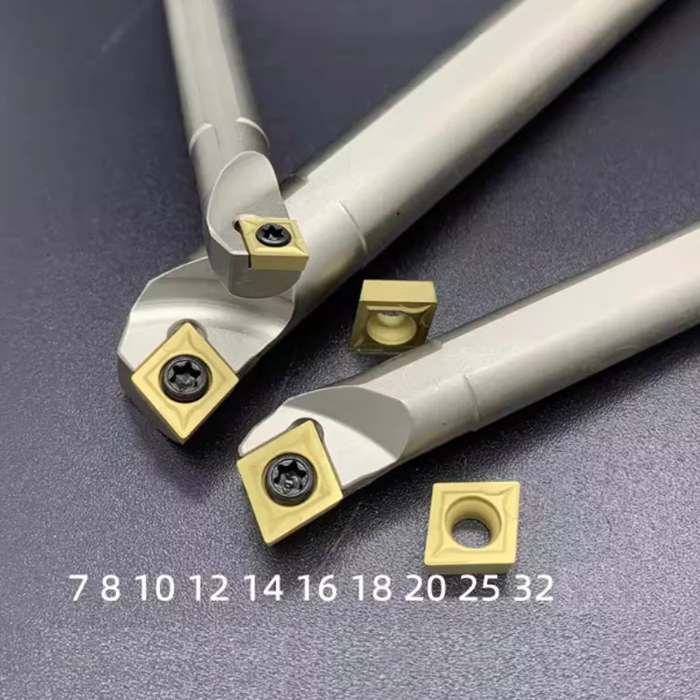 95 ° Mini-Drehmaschinen-Werkzeughalter für Metall 7-32mm SCLCL/SCLCR06 SCLCR09 SCLCR12 CNC-Halterung für CCMT-Einsätze, Lochbohrstange – Detail 3