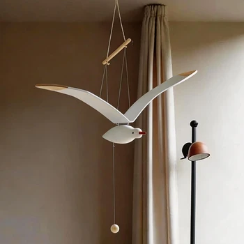 Wooden Seagull Wind Chime 1