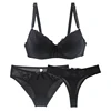 DaiNaFang New Sexy Push Up Bra Sets BCDE Cup 2 Piece Thongs Underwear Black Red Purple Blue White Beige Lingerie