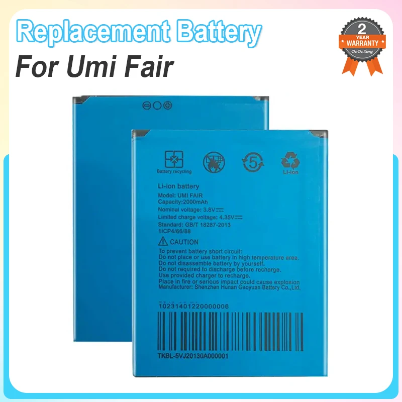 2000mAh For Umi Fair Battery High Quality Replacement Mobile Phone