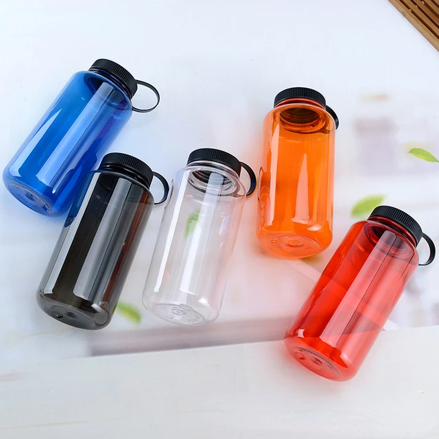 Multi-Functional Simple Water Bottle Wheat Straw Plastic Drink Water Cup  Camping Hiking Portable Waterbottle - AliExpress