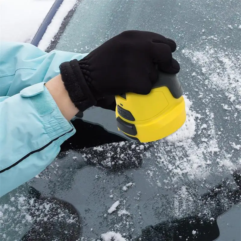 

Electric Snow Ice Scraper USB heated gloves winter touch screen riding anti-slip gloves rechargeable heated finger gloves