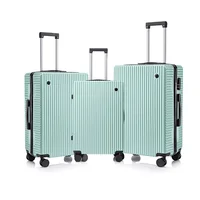 Valise à roulettes unisexe légère avec roues universelles et BLOLock, bagage à main, 20 ", 24", 28 ", 3 pièces 4
