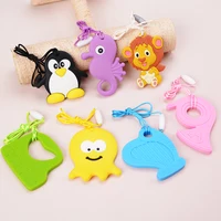 Kids Chew Necklace Baby Silicone Teether Sensory Chewy Pendant Oral Motor Toys Therapy Tools for Autism ADHD chidren's goods 1