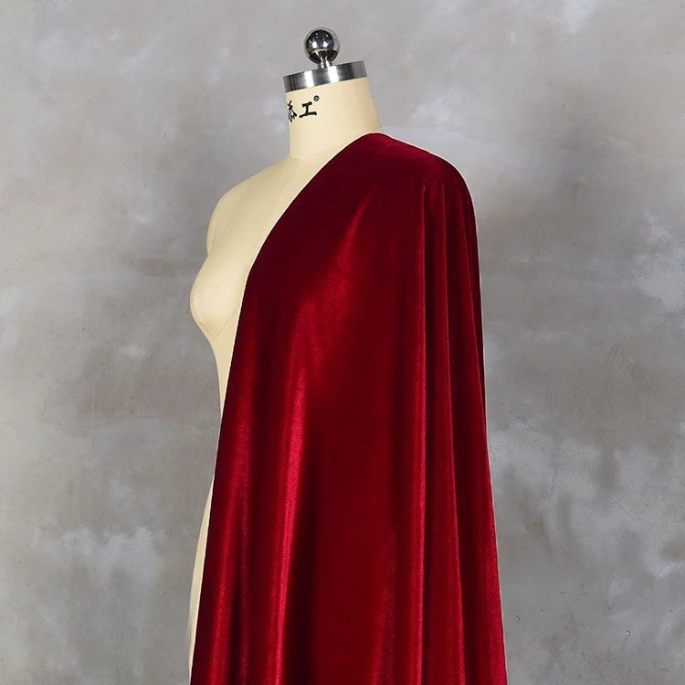 Luxurious Red Velvet Fabric for Elegant Evening and Wedding Decorations