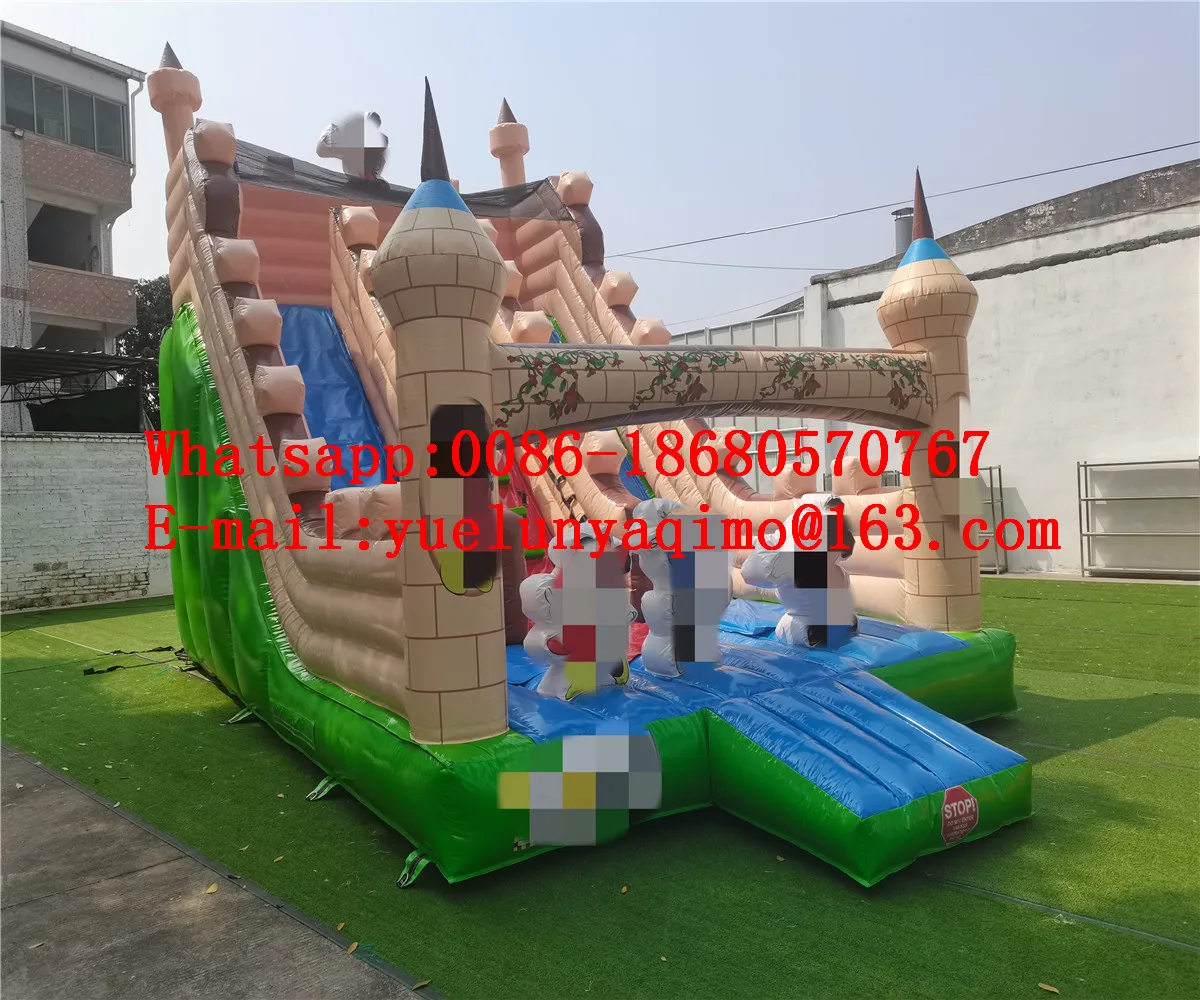 

Manufacturer hot selling outdoor colorful inflatable slide YLY-076