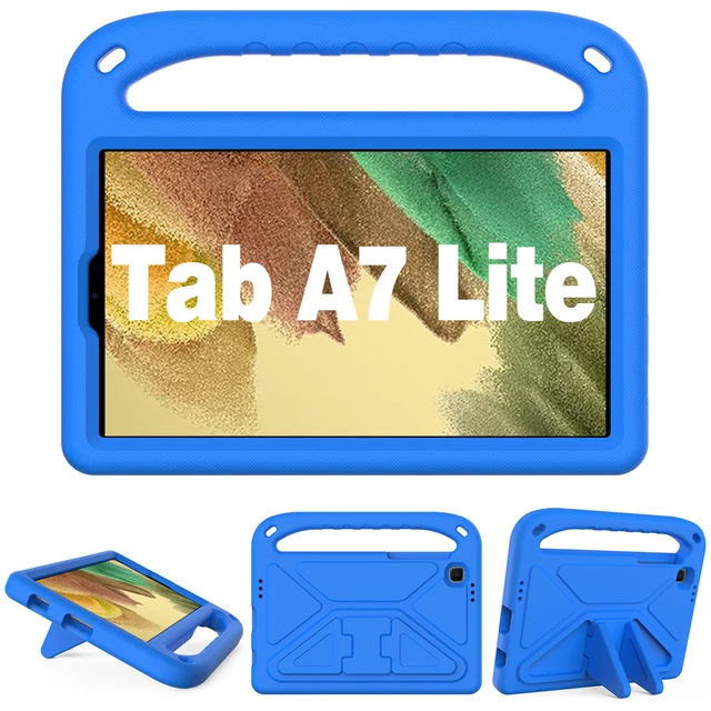For Samsung Galaxy Tab A7 Lite Case EVA Tablet Stand Cover Case for Galaxy Tab A7 Lite SM-T220 SM-T225  8.7 inch  Kids Case blue