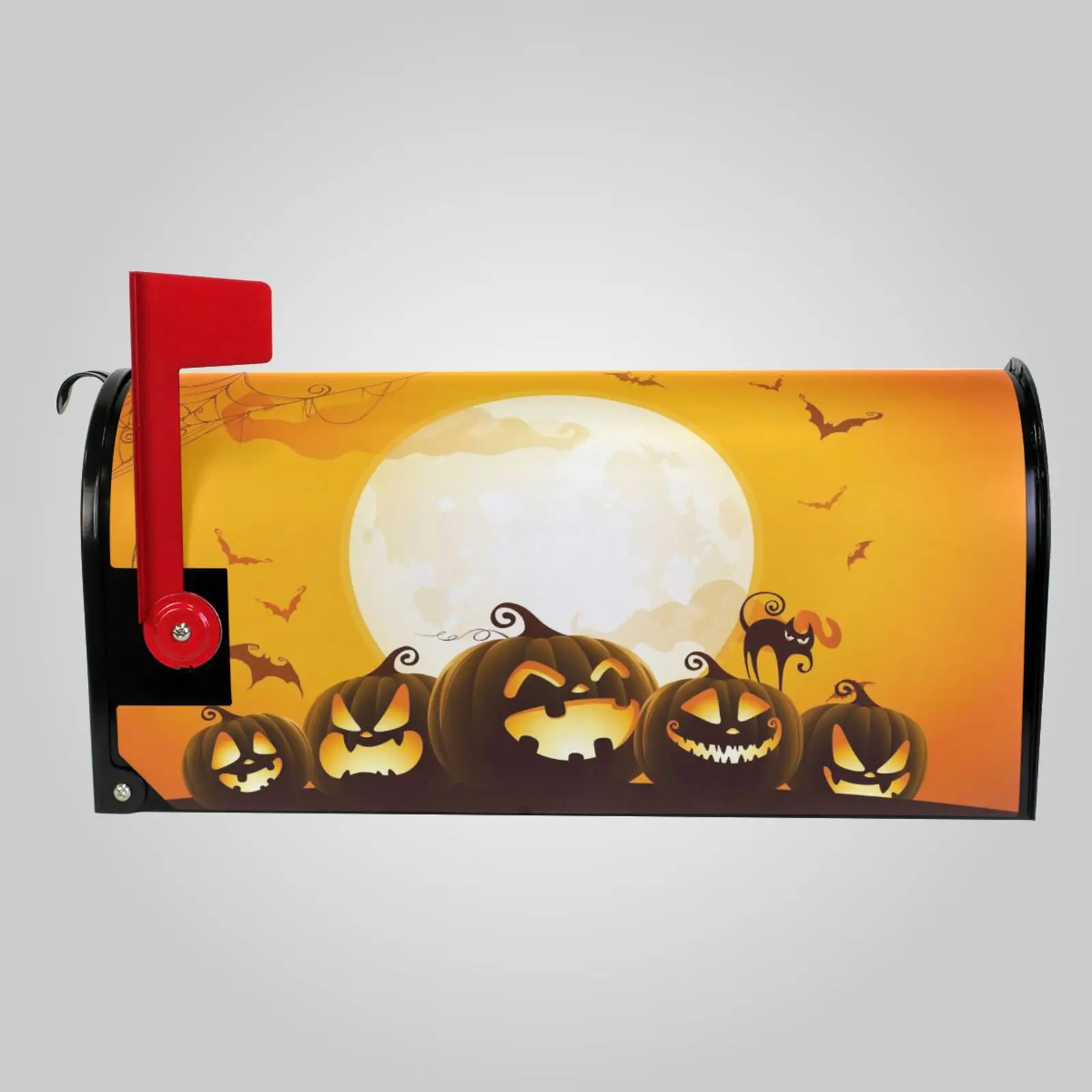 Halloween print PVC Magnetic Mailbox Cover Waterproof Sunscreen Letter Post Box Cover Mailbox Wrap New Year Garden Decor New