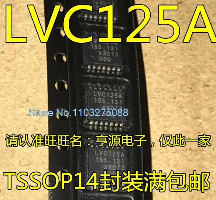 

(20 шт./лот) SN74LVC125APWR LVC125A 74LVC125APW TSSOP14 новый оригинальный стоковый чип питания