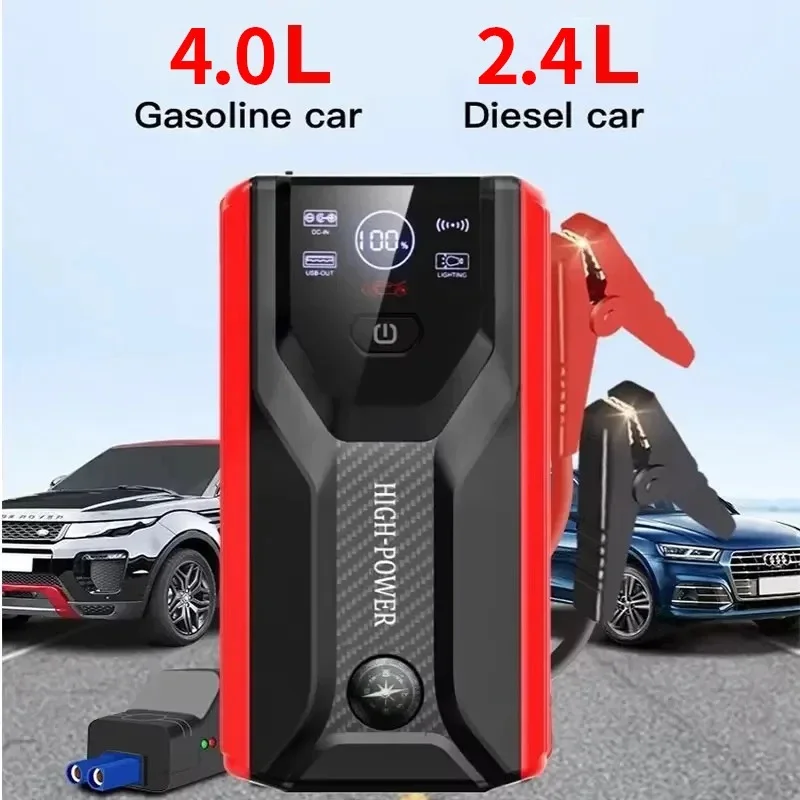 Car Jump Starter 2000A/1200A/1000A Car Battery Starters Portable Power Bank 12V Starting Device Booster Petrol Diesel