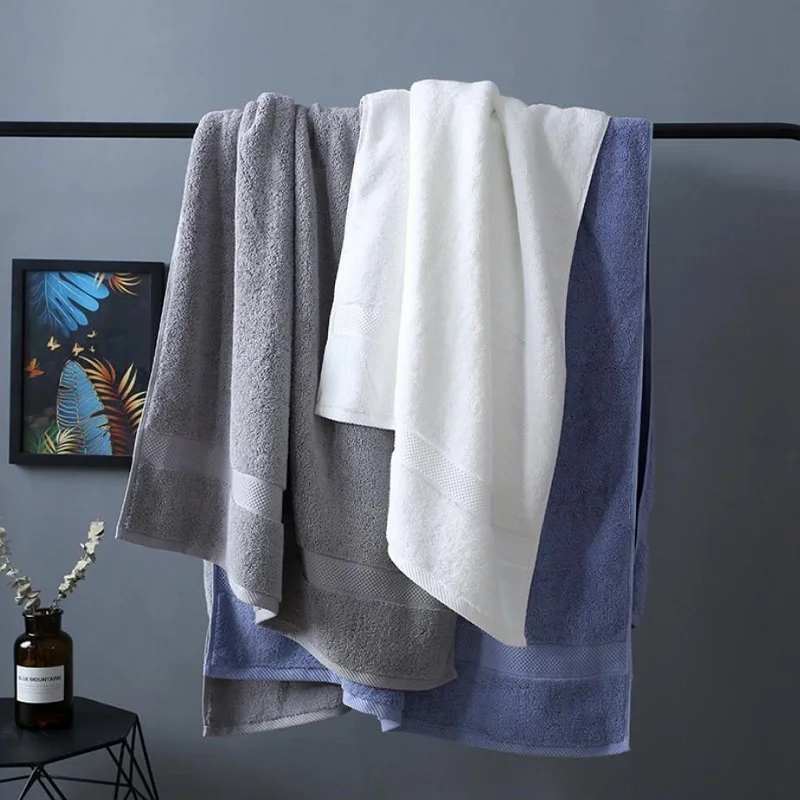Soft Cotton Bath Towels - Absorbent Beach  Spa Towels Set for Adults