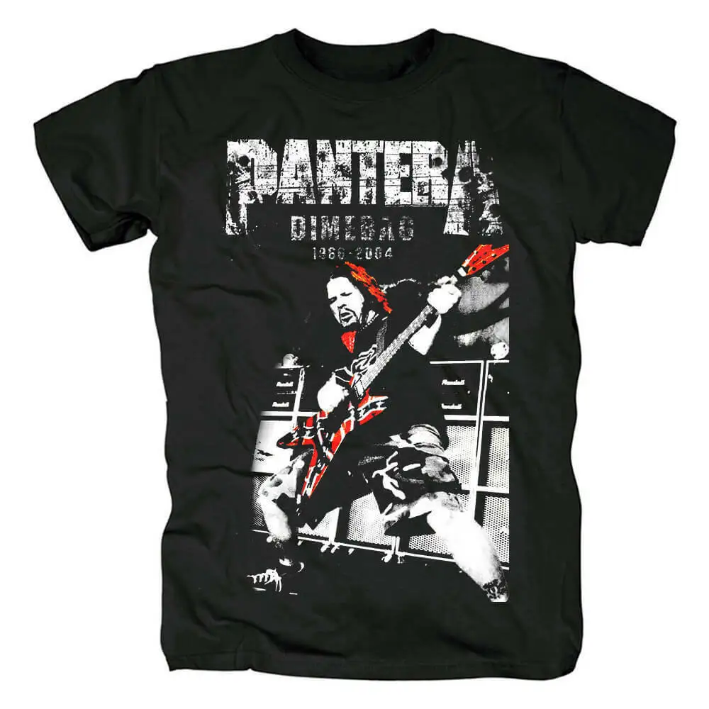 Pantera Dimebag Darrell 1966 2004 Live Vintage Black Cotton T Shirt S 5Xl Maniche Lunghe O Corte