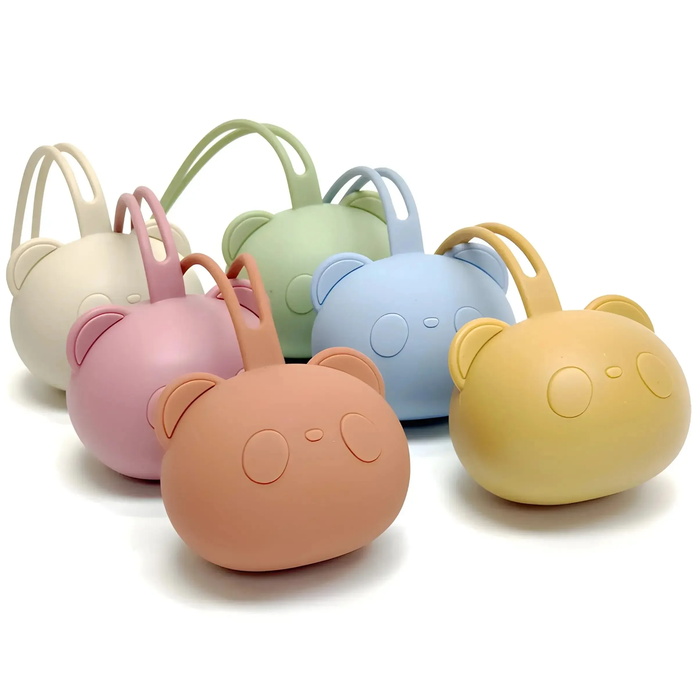 Pacifier Holder 1/5pcs Bear Pacifier Bag Silicone