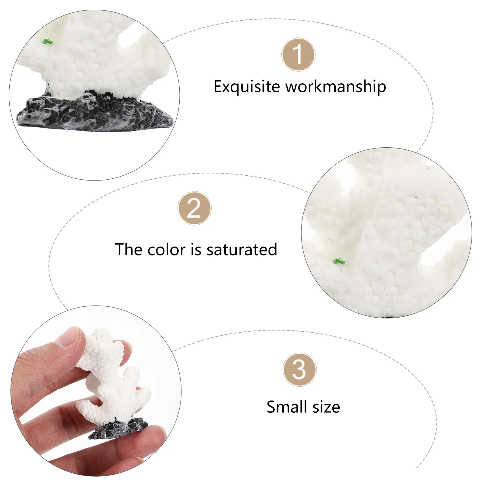 Resin Coral Decor Fish Tank Simulated Coral Tree Aquarium Ornament Underwater Plants Aquarium Decors (Random Type)