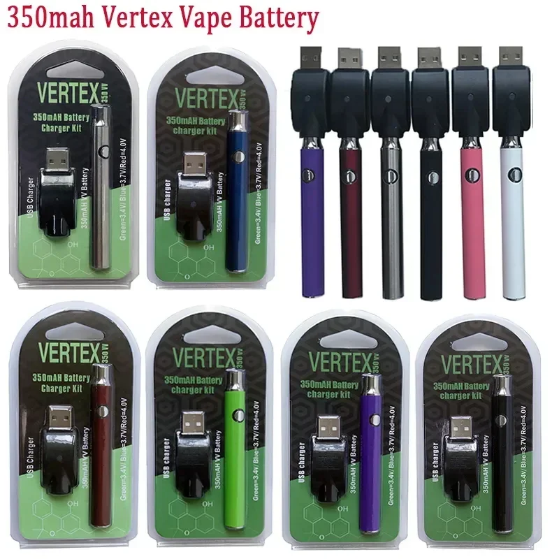 VERTEX 350mAh 510 Variable Voltage Preheat Battery 2-Pack vape battery for batteries & chargers - gallery image 2