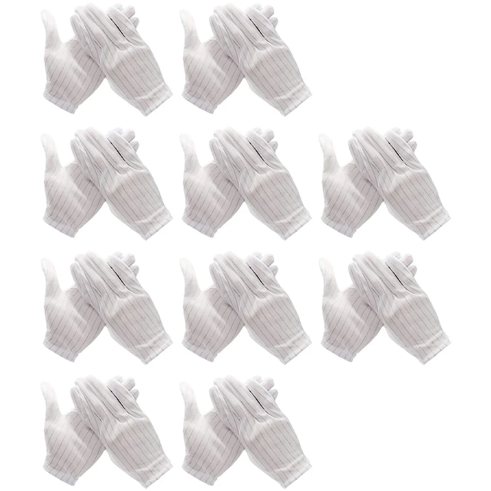 

10 Pairs Anti Static Gloves Work Gloves Electronics Repair Installation Gloves