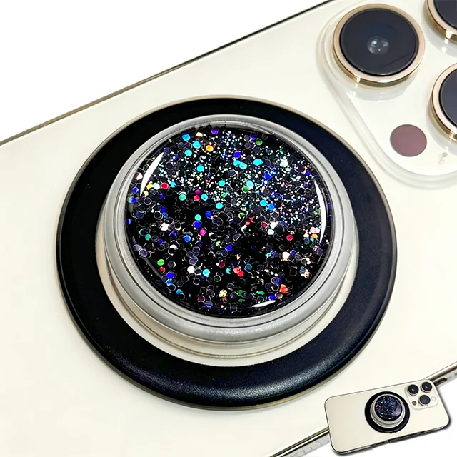 Magnetic Expandable Glitter Phone Grip - Universal Mobile and Tablet Accessory