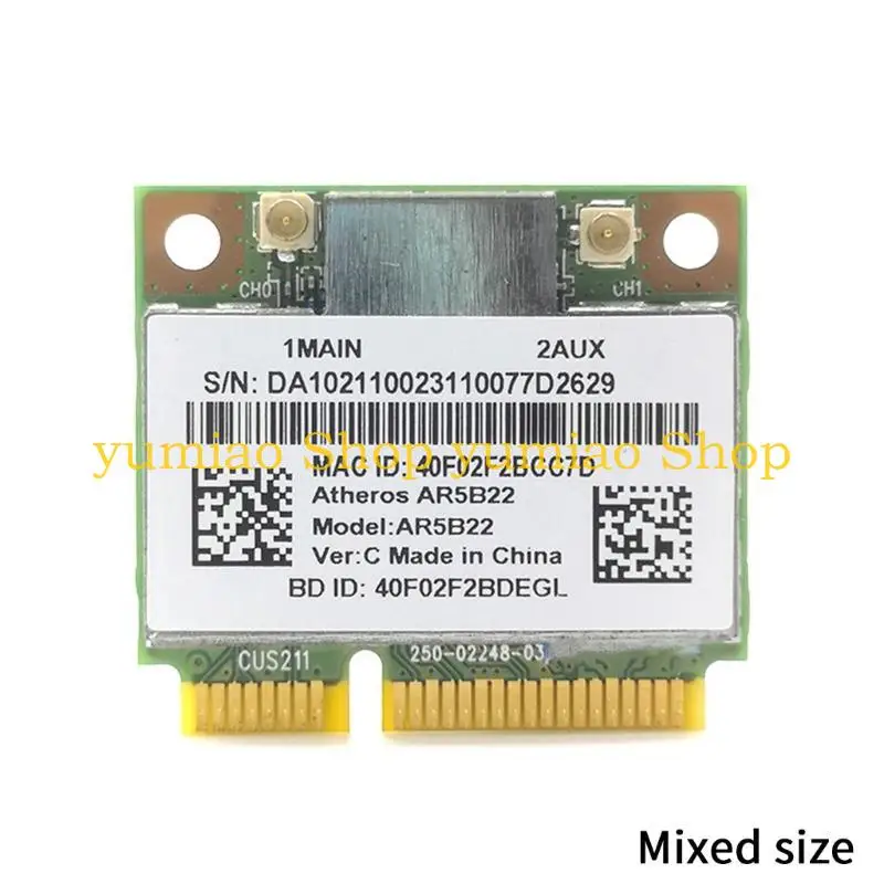 587B -Y400 Y500 AR5B22 호환 2.4 용 내장 무선 네트워크 카드