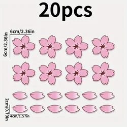 Cherry Blossom Scratch Cover Sticker Decals - Pack of 20 (Style -1)