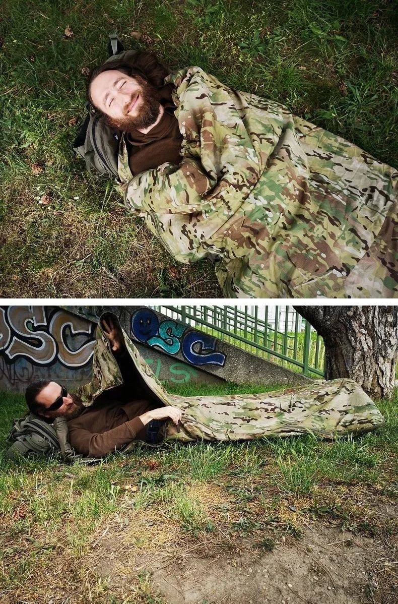 Description Picture 4 of itemKIICEILING Trench Coat Poncho Multicam Tactical Hoodie Long Jackets for Men Winter Warm Waterproof Mens Jacket Military Clothing