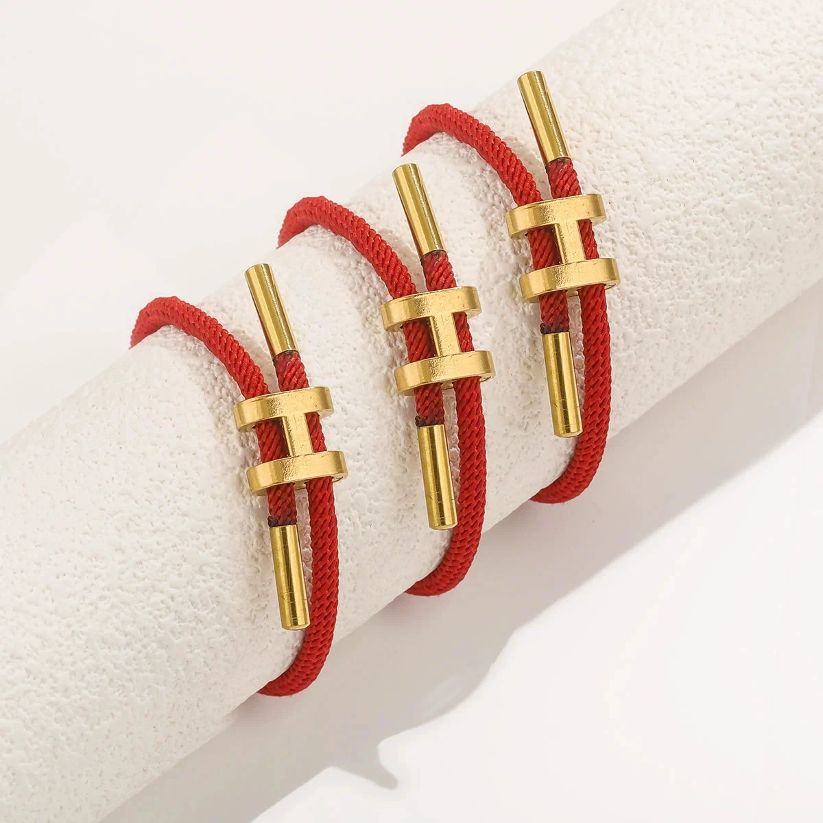 Stainless Steel Braided H Buckle Bracelet for Women 18k Gold Plated Couple Holiday Gift Bracelet Party Daily Jewelry