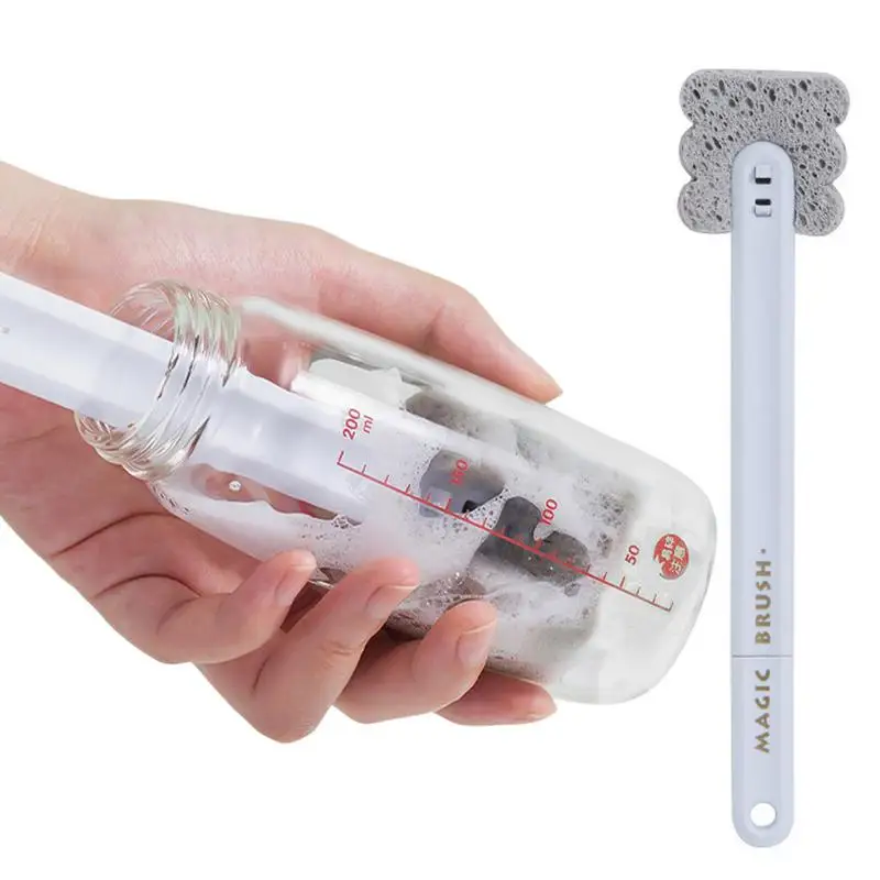 Water Bottle Cleaner Brush Bottle Brush Sponge Long Handle Bottle