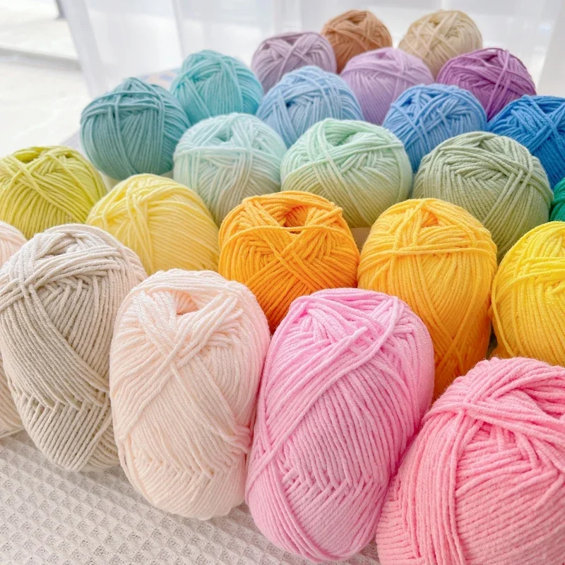 Knitting Yarn Wool Blend Aran 100g Ball (Cream) | CXCCraftyThreads - View #7