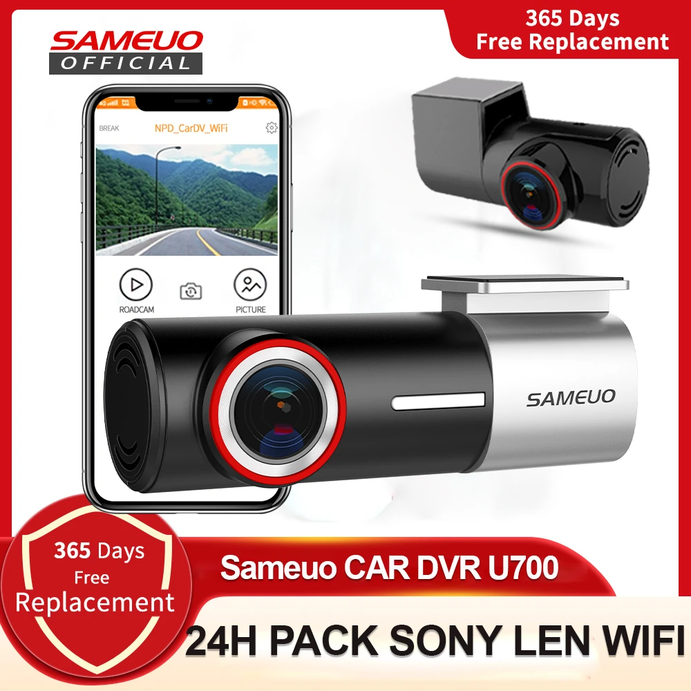gps device for car SAMEUO U700 Dash Cam Front and Rear Camera Recorder QHD 1944P Car DVR with 2 cam dashcam WiFi Video Recorder 24H Parking Monitor gps for car