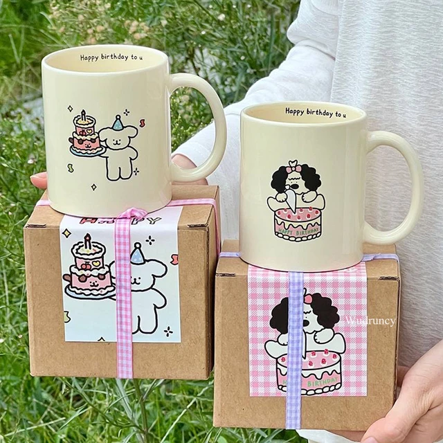 Cute Bear Mugs Set Of 2 Cute Bear Tea Cup Double Wall Glass Milk Coffee  Bear Mug With Handle Insulated Espresso Beer Cup Cute