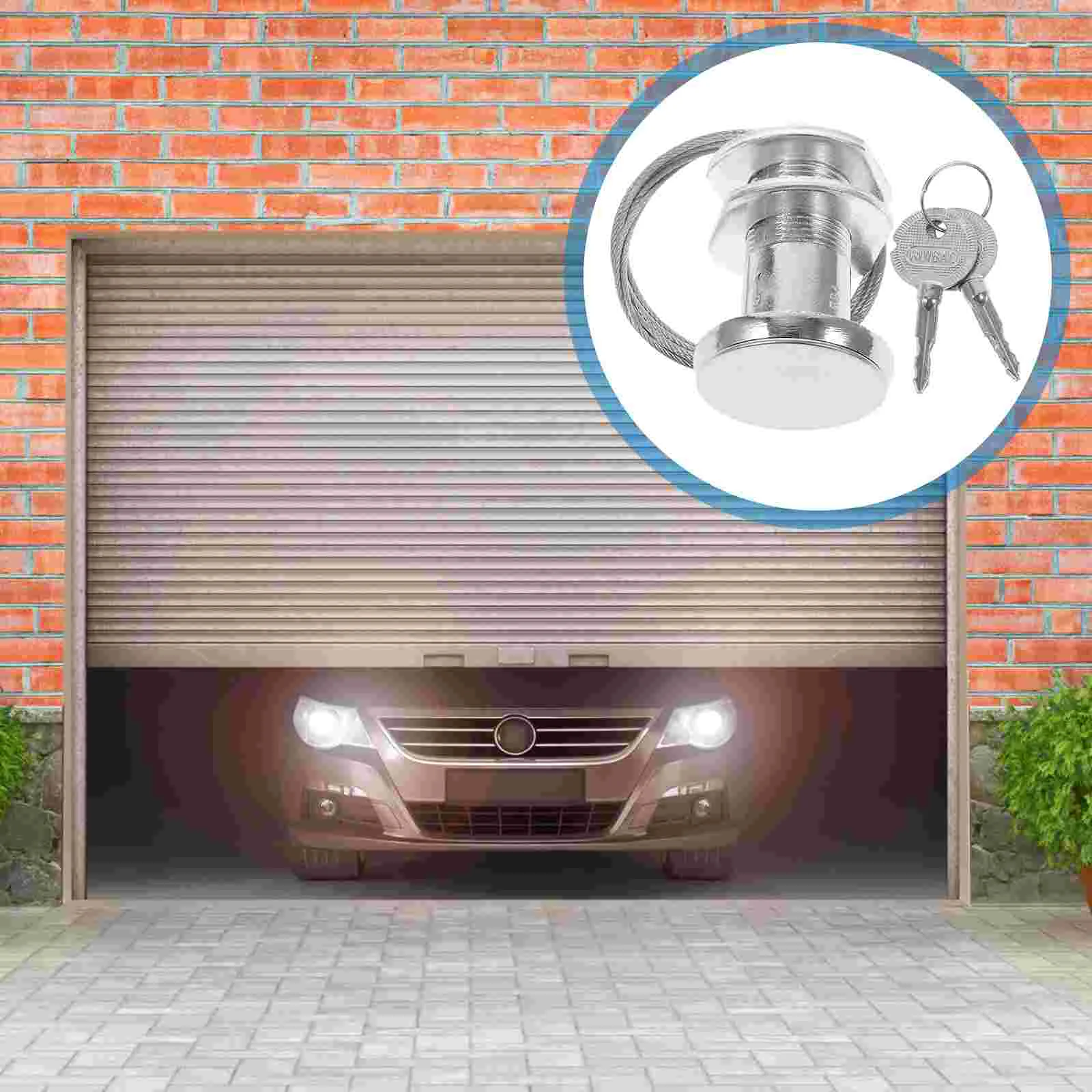 

Настенный комплект для подвешивания, Отсоединяемый замок для двери с ключом, быстросъемный металлический замок для гаража, аварийный