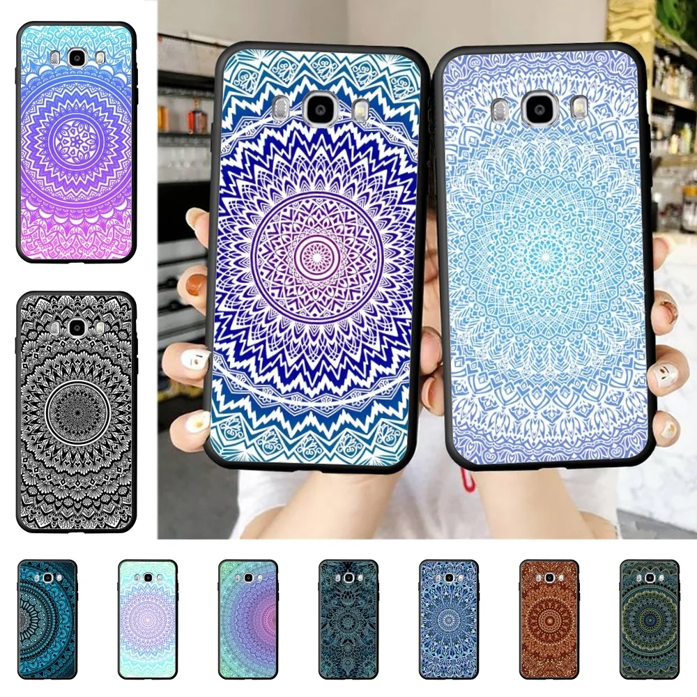 

Mandala Flower Phone Case For Samsung J 7 plus 7core J7 neo J6 plus prime J6 J4 J5 Mobile Cover