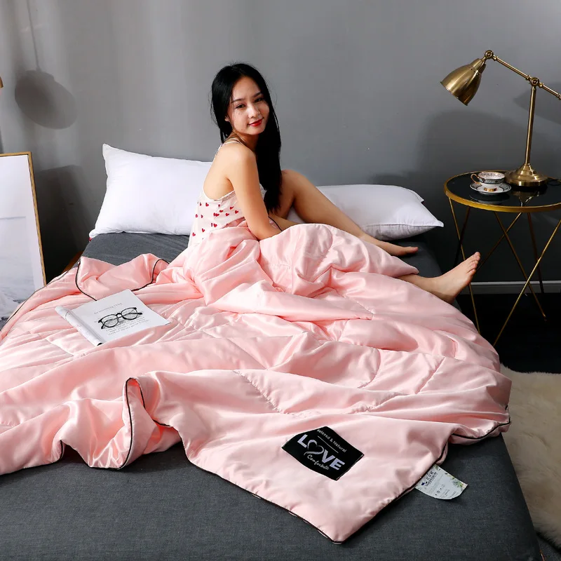 Satin quilted blanket sale