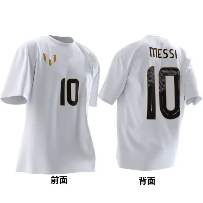 Football Argentina Miami International No.10 Messi Jersey for Men and Children Comfortable and Breathable T-shirt soccer jersey