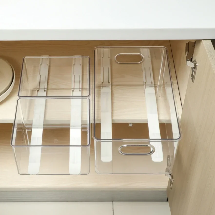 GSTARAM Convenient Retractable drawer slides Household White Bin Tracks Accessories Pullout Storage Rack Slide Hardware